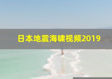 日本地震海啸视频2019