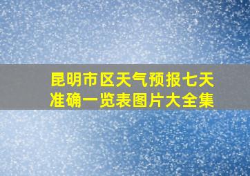 昆明市区天气预报七天准确一览表图片大全集