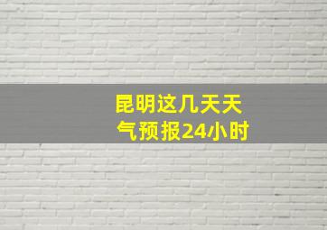 昆明这几天天气预报24小时