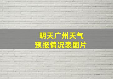 明天广州天气预报情况表图片