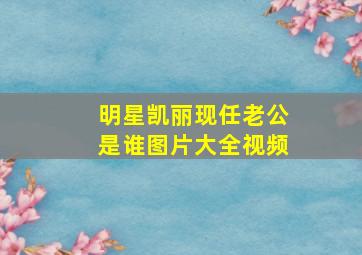 明星凯丽现任老公是谁图片大全视频