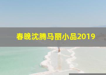 春晚沈腾马丽小品2019