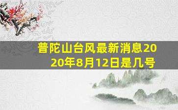 普陀山台风最新消息2020年8月12日是几号