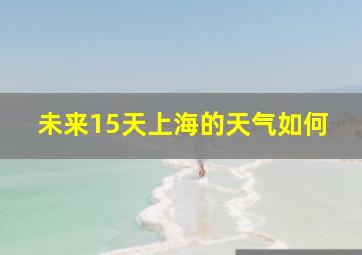 未来15天上海的天气如何