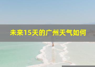 未来15天的广州天气如何