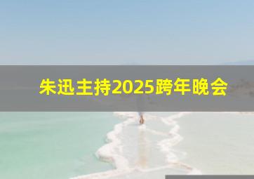 朱迅主持2025跨年晚会