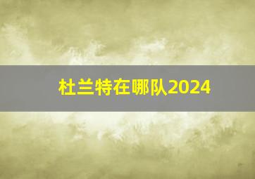 杜兰特在哪队2024