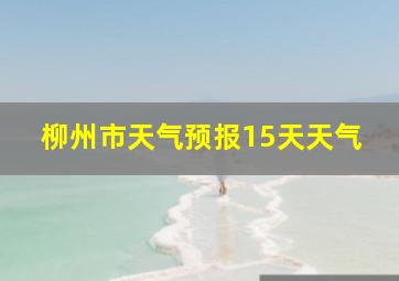 柳州市天气预报15天天气