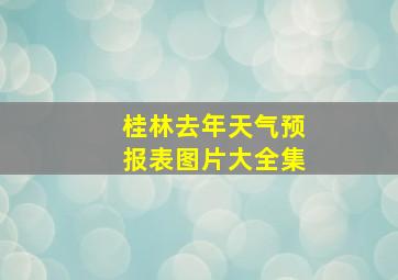 桂林去年天气预报表图片大全集