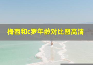 梅西和c罗年龄对比图高清