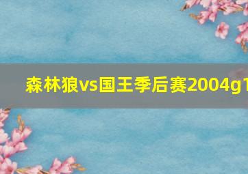 森林狼vs国王季后赛2004g1