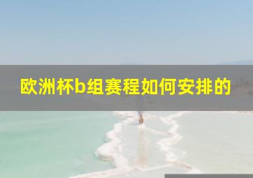 欧洲杯b组赛程如何安排的