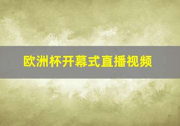 欧洲杯开幕式直播视频