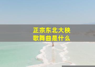 正宗东北大秧歌舞曲是什么