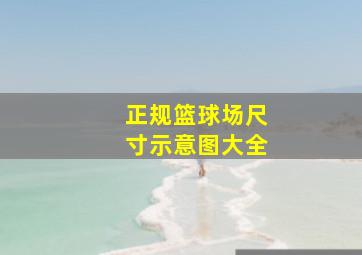 正规篮球场尺寸示意图大全