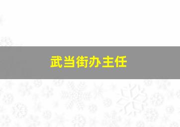 武当街办主任