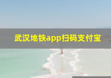 武汉地铁app扫码支付宝