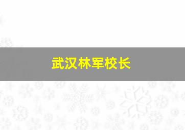 武汉林军校长