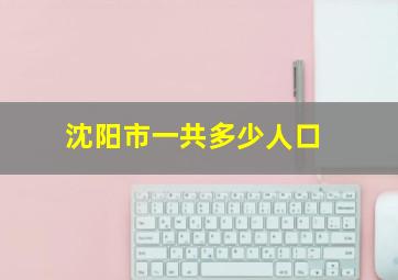 沈阳市一共多少人口