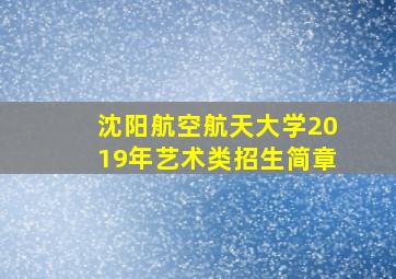 沈阳航空航天大学2019年艺术类招生简章