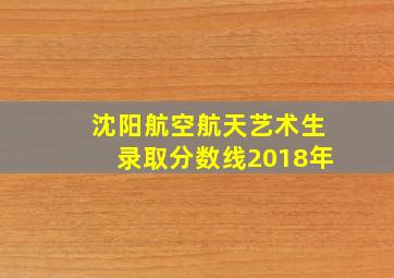 沈阳航空航天艺术生录取分数线2018年