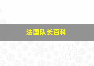 法国队长百科