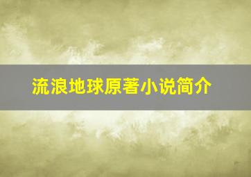 流浪地球原著小说简介