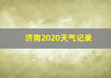 济南2020天气记录