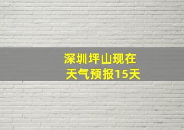 深圳坪山现在天气预报15天