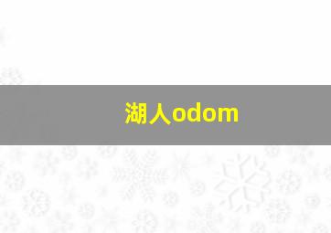 湖人odom