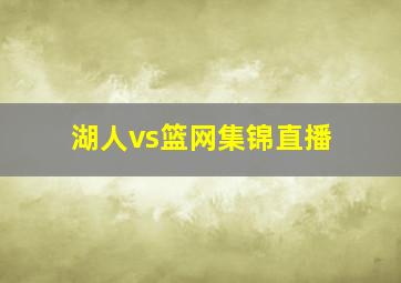 湖人vs篮网集锦直播