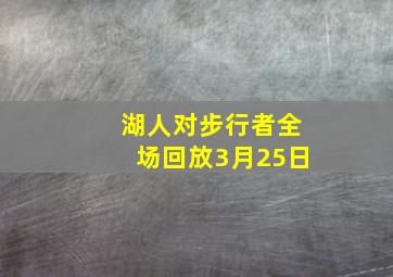 湖人对步行者全场回放3月25日