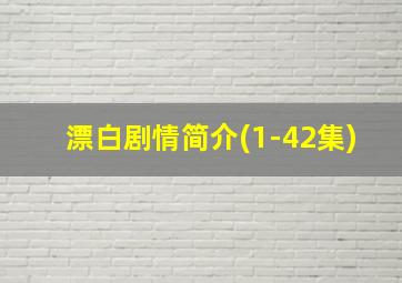 漂白剧情简介(1-42集)