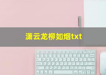 潇云龙柳如烟txt