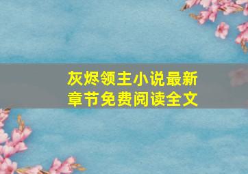 灰烬领主小说最新章节免费阅读全文