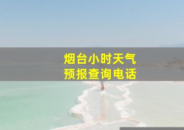 烟台小时天气预报查询电话