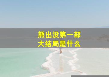 熊出没第一部大结局是什么