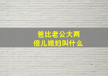 爸比老公大两倍儿媳妇叫什么