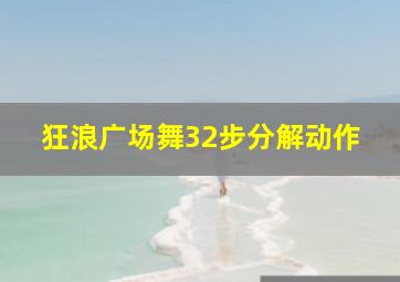 狂浪广场舞32步分解动作