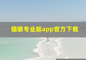 猫眼专业版app官方下载