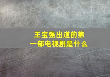 王宝强出道的第一部电视剧是什么