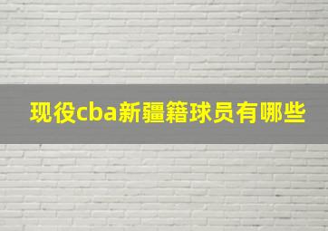 现役cba新疆籍球员有哪些