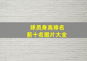 球员身高排名前十名图片大全