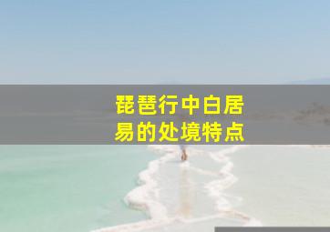 琵琶行中白居易的处境特点