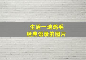 生活一地鸡毛经典语录的图片