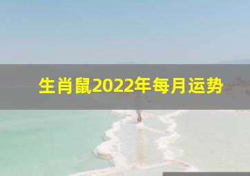 生肖鼠2022年每月运势