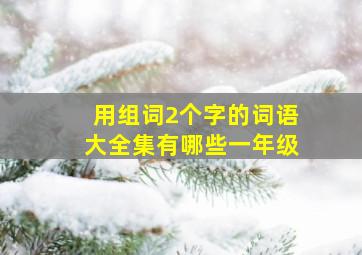 用组词2个字的词语大全集有哪些一年级