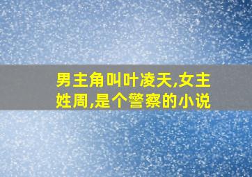 男主角叫叶凌天,女主姓周,是个警察的小说