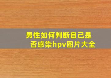 男性如何判断自己是否感染hpv图片大全