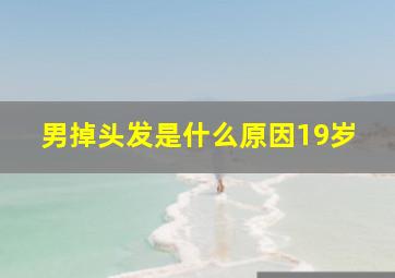 男掉头发是什么原因19岁